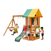 Complex de joaca SUN BISTRO KidKraft din lemn - Centru din cedru cu leagane si tobogan pe 2 nivele Complex de joaca SUN BISTRO KidKraft din lemn - Centru din cedru cu leagane si tobogan pe 2 nivele